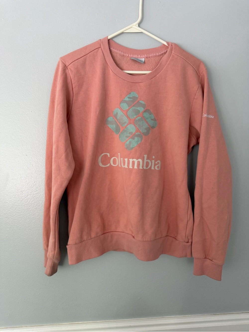 Columbia Women's Rose Coral Logo Crewneck Sweatshirt - Picture 1 of 5